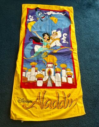 Vintage Disney Aladdin Beach Towel