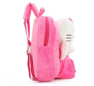 Cute Pink For Hello Kitty Backpack Girls Preschool Bag Plush Schoolbag Kids Bag 3