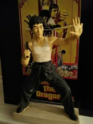 Vintage Bruce Lee: 8 Inch Way Of The Dragon Statue