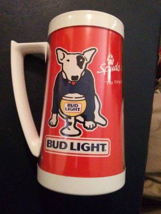Vintage Spuds Mackenzie Mug Cup Beer Stein Bud Light Budweiser Anheuser Busch Vg