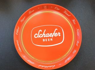 Vintage Red Schaefer Beer Tray No Damage