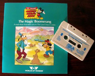 Wow The Talking Mickey Mouse Show The Magic Boomerang Book And Cassette Tape
