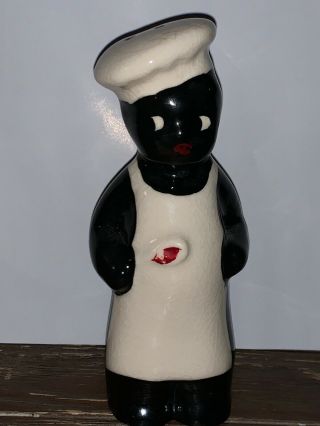 Vintage Black Americana Chef Pappy and Mammy Salt & Pepper Shakers 3