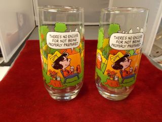 , Old Vtg 1968 Charlie Brown & Peanuts Drinking Glass