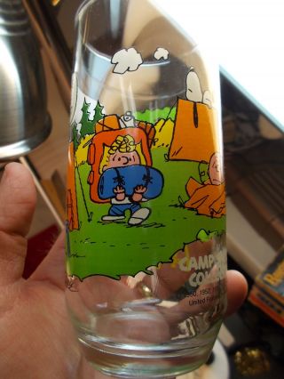 , OLD VTG 1968 CHARLIE BROWN & PEANUTS DRINKING GLASS 3