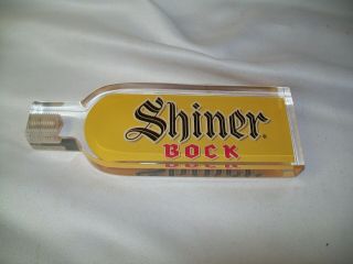 Shiner Bock Acrylic Beer Tap Handle Knob 6 1/8 "