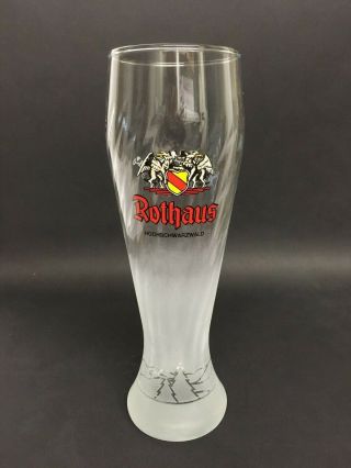 Rothaus (black Forest) - German Beer Glass - 0.  5 Liter - " Weissbier " -