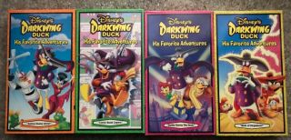 4 Darkwing Duck Disney Vhs Tapes