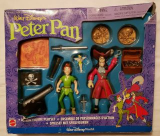 Walt Disney Peter Pan Action Figure Play Set 1997 Vintage
