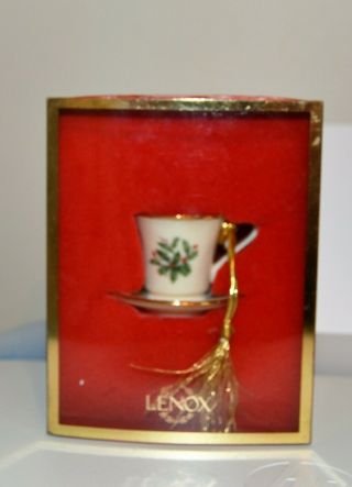 Lenox Tea Cup And Saucer Ornament