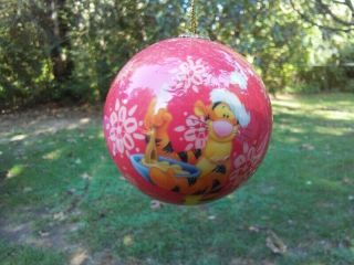 Disney Winnie The Pooh Santa Tigger Christmas Tree Round Bulb Ball Ornament