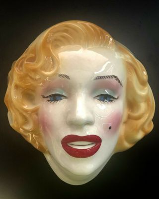 Marilyn Monroe Lifesize Ceramic Mask By Clay Art Of San Francisco (1987)
