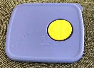 Tupperware Rock And Serve Replacement Lid Seal 3386a Blue & Yellow 6 1/2x 5 1/2