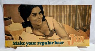Jax Beer Sign Insert For A Lighted Sign From The Early 1970 