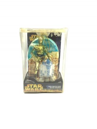 Star Wars Hand - Crafted Glass Holiday Ornament By Kurt S Adler 2005