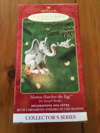 Hallmark Dr Seuss 3 Horton Hatches The Egg Keepsake Christmas Ornaments 2001