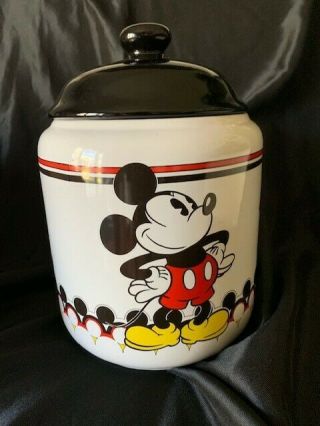 Vintage Mickey And Minnie Mouse Cookie Jar