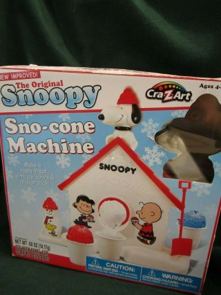 Peanuts Sno - Cone Machine Cra Z Art The Snoopy Son - Cone Machine