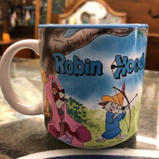 Walt Disney Robin Hood 12oz Coffee Mug Made In Japan