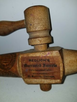 Vintage Redlich ' s Wood Faucets Beer Whiskey Wooden Barrel Tap Spigot Keg Spout 2