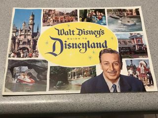 Vintage 1960 Walt Disney’s Guide To Disneyland Amusement Theme Park Book