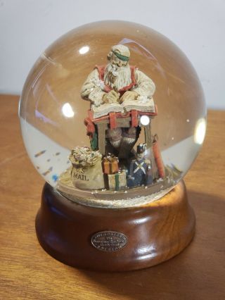 Vintage Norman Rockwell Family Trust 1993 Snow Globe 