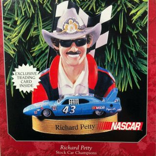 Hallmark Ornament Coll.  Series Richard Petty 43 Dodge Bee Nascar With Card