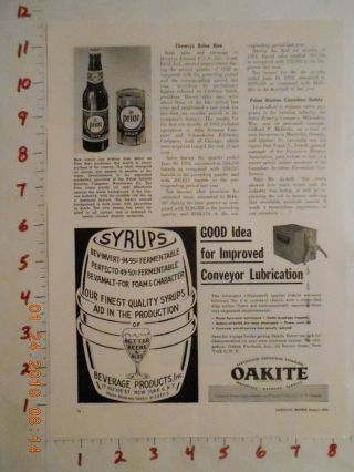 1952 Prior Beer Scheidt Brewing Co Drewrys South Bend In Genesee American Can Ad