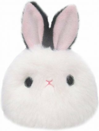 Stuffed Toy Rabbit Black And White Mofu Rabi - Dango 7cm Plush Doll/sanei Japan