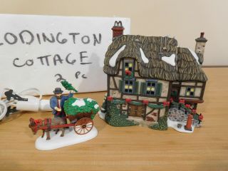 Dept 56 Dickens Village - Codington Cottage - Set Of 2 - No Sleeve