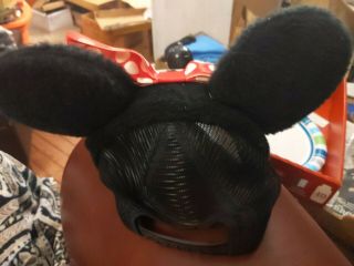 minnie mouse hard vinyl usa character fashions DISNEY plastic hat ears vintage 3
