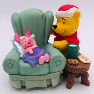 2009 Waiting Up For Santa Hallmark Ornament Winnie The Pooh