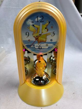 Vintage Pokemon Pikachu Clock 1990s R2