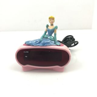 Disney Princess Cinderella Digital Alarm Clock Pink Model Dc94530 7.  G1