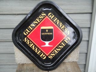 Vintage Guinness Beer Metal Tray 12 3/4 " X 12 3/4 "