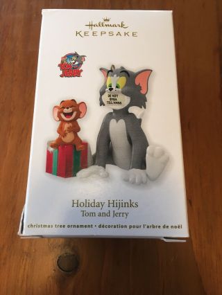 Hallmark Ornament Tom And Jerry Holiday Hijinks 2012 Cartoon Show Mouse And Cat