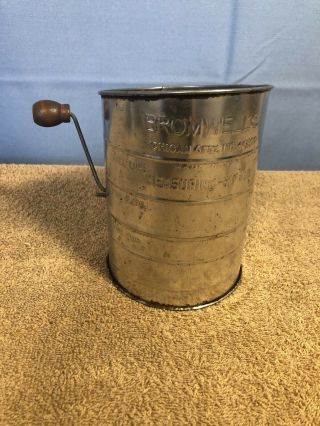 Vintage 3 Cup Sifter By Bromwell’s