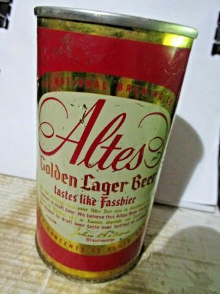 1963 Altes Golden Lager - [zip Tab] - Steel Beer Can - [read Description] -