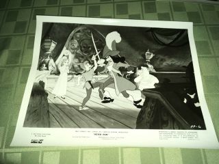 Walt Disney Peter Pan Vintage Movie Still Photo Captain Hook Wendy