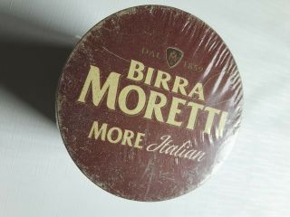 Birra Moretti Italian Beer 75 X Cardboard Coasters 4 " Double Sided