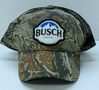 Busch Beer Camo Baseball Hat Cap One Size
