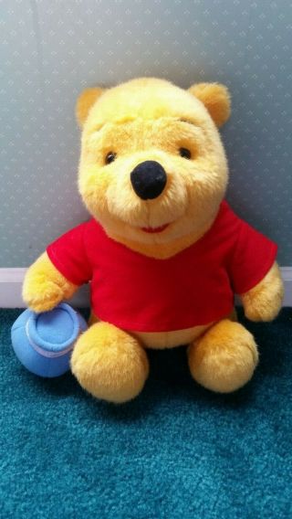 1994 Disney Mattel Winnie The Pooh Honey Pot Stuffed 13 " Bear