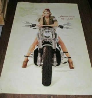 Marisa Miller " American Bombshell " Harley Davidson Salutes The Military Poster