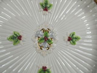 Fitz and Floyd Classic Christmas Florentine pattern wall or canape plate 2