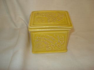 Sur La Table Ceramic Yellow Salt Seasoning Box With Lid - Made In Italy