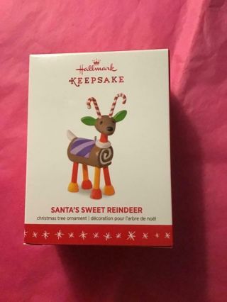 Hallmark Keepsake Ornament 2016 Limited Edition Santa’s Sweet Reindeer Ride