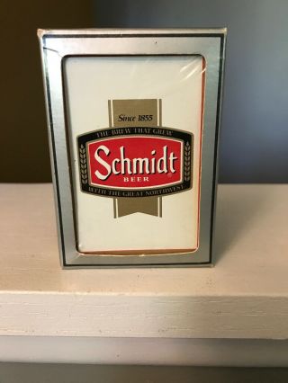 Vintage Schmidt Beer Playing Cards Pack Old Stock