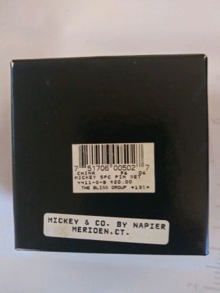 Mickey & Co Napier Mickey Mouse 4 Pin Brooch Boxed Set 3
