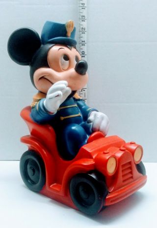 Vintage 1977 Walt Disney Mickey Mouse Band Piggy Bank Animals Plus Inc