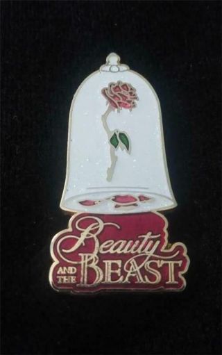 Dsf Beauty And The Beast Enchanted Rose Le 300 Trading Pin